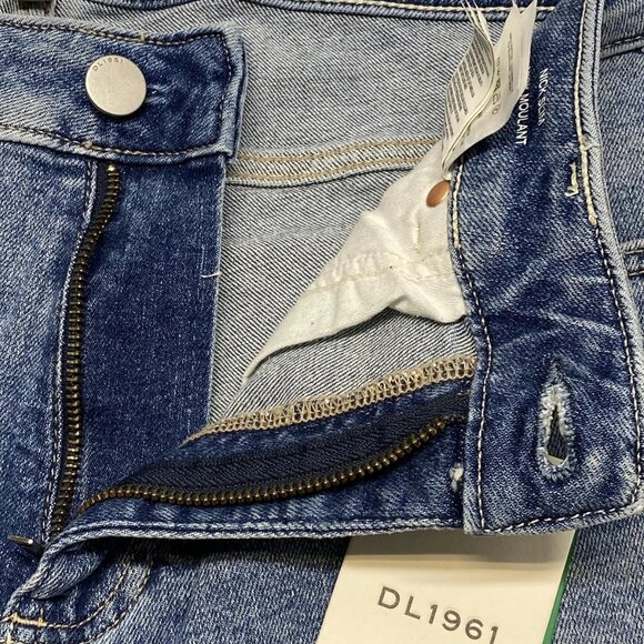 DL1961 Men's Nick Slim Jeans Size 34x32 Aged Mid Blue – Cotton Spandex Blend - Picture 10 of 12